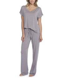 Barefoot Dreams - Luxe Milk Jersey V-neck Pajama Set - Lyst