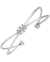 Diamond Select Cuts - 0.06 Ct. Tw. Diamond Wide Bangle Bracelet - Lyst