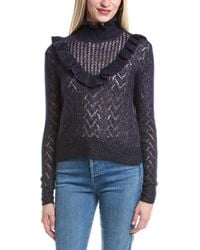 Autumn Cashmere - Pointelle Cashmere & Silk-Blend Sweater - Lyst