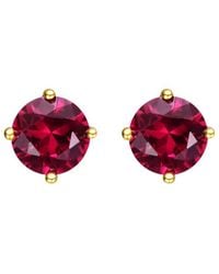 Rachel Glauber - 14k Plated Cz Studs - Lyst