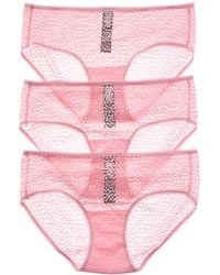 DKNY - Set Of 3 Lace Hipster - Lyst