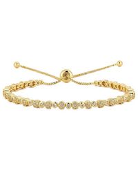 Glaze Jewelry - 18K Plated Cz Alternating Tennis Bolo Bracelet - Lyst