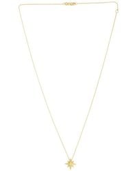 Italian Gold - 14K 0.03 Ct. Tw. Diamond North Star Necklace - Lyst