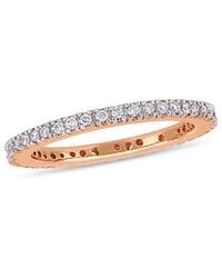 Diamond Select Cuts - 14K Rose 0.25 Ct. Tw. Diamond Eternity Ring - Lyst