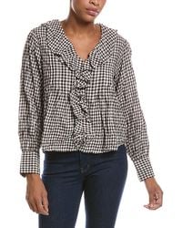 Madewell - Ruffled Pintuck Top - Lyst
