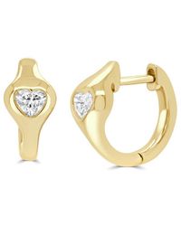 Sabrina Designs - 14K 0.32 Ct. Tw. Diamond Huggie Earrings - Lyst