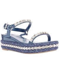 Christian Louboutin - Leather Pyraclou 60 Spikes Platform Wedge (Authentic Pre-Loved) - Lyst