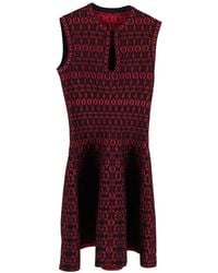 Alaïa - Alaïa Rose Alhambra Knit Dress, Size Eu, 40 (authentic Pre-loved) - Lyst