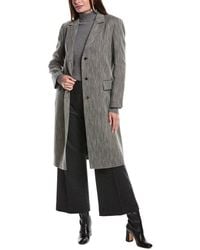 Lafayette 148 New York - Linen & Wool-Blend Coat - Lyst