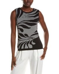 Anne Klein - Floral Sweater Tank - Lyst