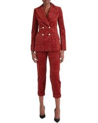 Temperley London - Lynx Velvet Double Breasted Jacket - Lyst