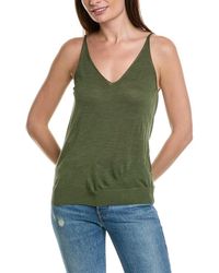 Theory - Double V Silk Tank Top - Lyst