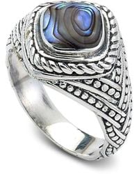 Samuel B. - Silver Abalone Ring - Lyst