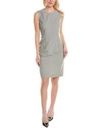 BOSS - Dirusa Wool-Blend Mini Dress - Lyst