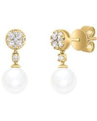 Sabrina Designs - 14K 2.74 Ct. Tw. Diamond & Pearl Dangle Earring - Lyst