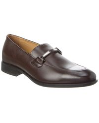 BOSS - Colby Leather Loafer - Lyst
