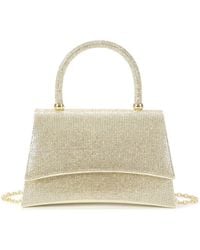 Tiffany & Fred Paris - Crystal-Embellished Leather Evening Satchel - Lyst