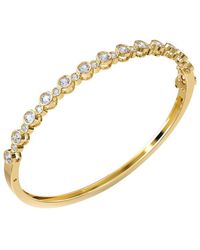 Lab Grown Diamonds - 14K 1.82 Ct. Tw. Lab-Grown Diamond Bangle Bracelet - Lyst