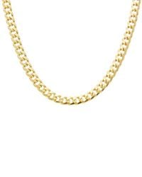 Italian Gold - 14K 5.2Mm Semi-Solid Miami Cuban Necklace - Lyst