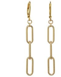 Rachel Reinhardt Jewelry - 14K Over Cz Chain Earrings - Lyst
