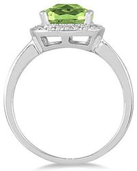Gem Spark - 14K 1.68 Ct. Tw. Diamond & Peridot Ring - Lyst