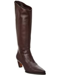 FRAME - Le Parker Leather Knee-high Boot - Lyst