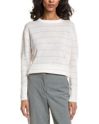 Forte - Textured Crop Linen Sweater - Lyst