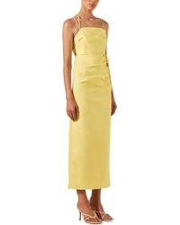 Shona Joy - Lani Draped Cross Back Midi Dress - Lyst