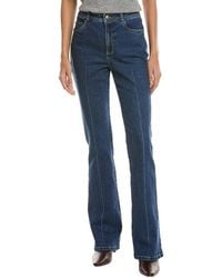 Cinq À Sept - Shailene Straight Leg Tailor Jean - Lyst
