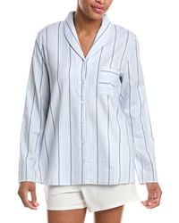 Hanro - Loungy Nights Shawl Collar Cotton Shirt - Lyst