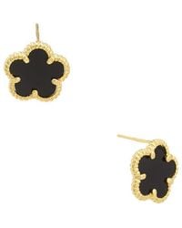 Juvell - 18K Plated Clover Earring - Lyst