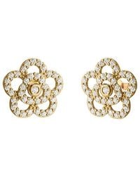Gabi Rielle - 14K Over Cz Rose Earrings - Lyst