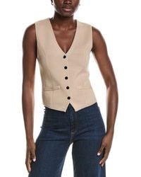 Minnie Rose - Knit Snap Vest - Lyst