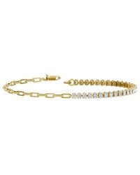 Lab Grown Diamonds - 18K Over 1.55 Ct. Tw. Lab-Grown Diamond Bracelet - Lyst