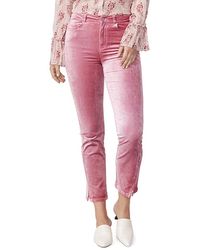 PAIGE - Cindy Twisted Seam Straight Jean - Lyst