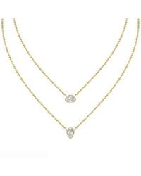 Lab Grown Diamonds - 14K 2.21 Ct. Tw. Lab-Grown Diamond Necklace - Lyst
