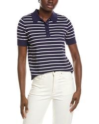 Jones New York - Striped Polo T-Shirt - Lyst