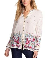 Johnny Was - Audrey Silk Shirt - Lyst