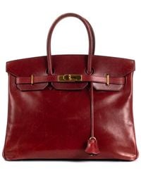 Hermès - Deep Leather Birkin 35 Ghw (Authentic Pre-Owned) - Lyst