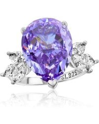 Suzy Levian CZ Jewelry - Suzy Levian Gala Collection Cz Cocktail Ring - Lyst