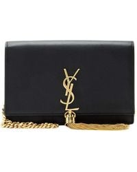 Saint Laurent - Calfskin Monogram Kate Tassel Chain Wallet (Authentic Pre- Loved) - Lyst