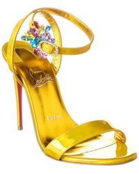 Christian Louboutin - Goldie Joli 100 Patent Sandal - Lyst