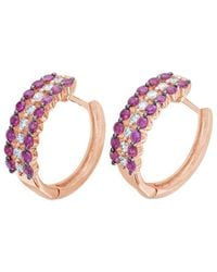 Le Vian - Le Vian 14k Strawberry Gold 1.61 Ct. Tw. Diamond & Ruby Earrings - Lyst