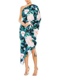 Mac Duggal - Floral One Shoulder Dress - Lyst