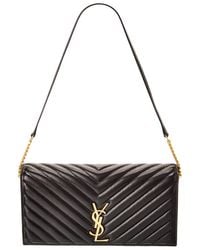 Saint Laurent - Quilted Leather Shoulder Bag - Lyst