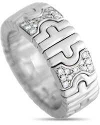 BVLGARI - 18K 0.55 Ct. Tw. Diamond Parentesi Ring (Authentic Pre-Owned) - Lyst