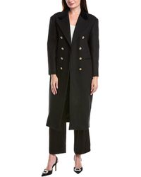 Sandro - Wool-Blend Coat - Lyst