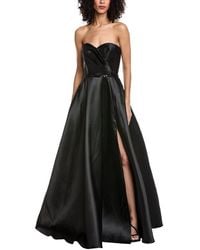 Rene Ruiz - Strapless Sweetheart Embellished Waist Gown - Lyst