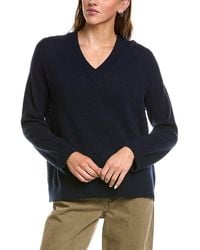 Hannah Rose - Basic 100% Cashmere V-Neck Sweater - Lyst