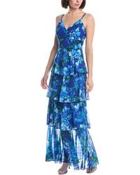 Eliza J - Sleeveless Printed Maxi Dress - Lyst